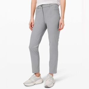 Lululemon City Sleek 5 Pocket 7/8 Pants in Rhino Grey